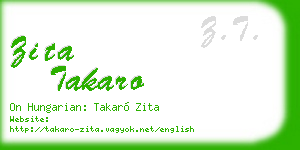 zita takaro business card